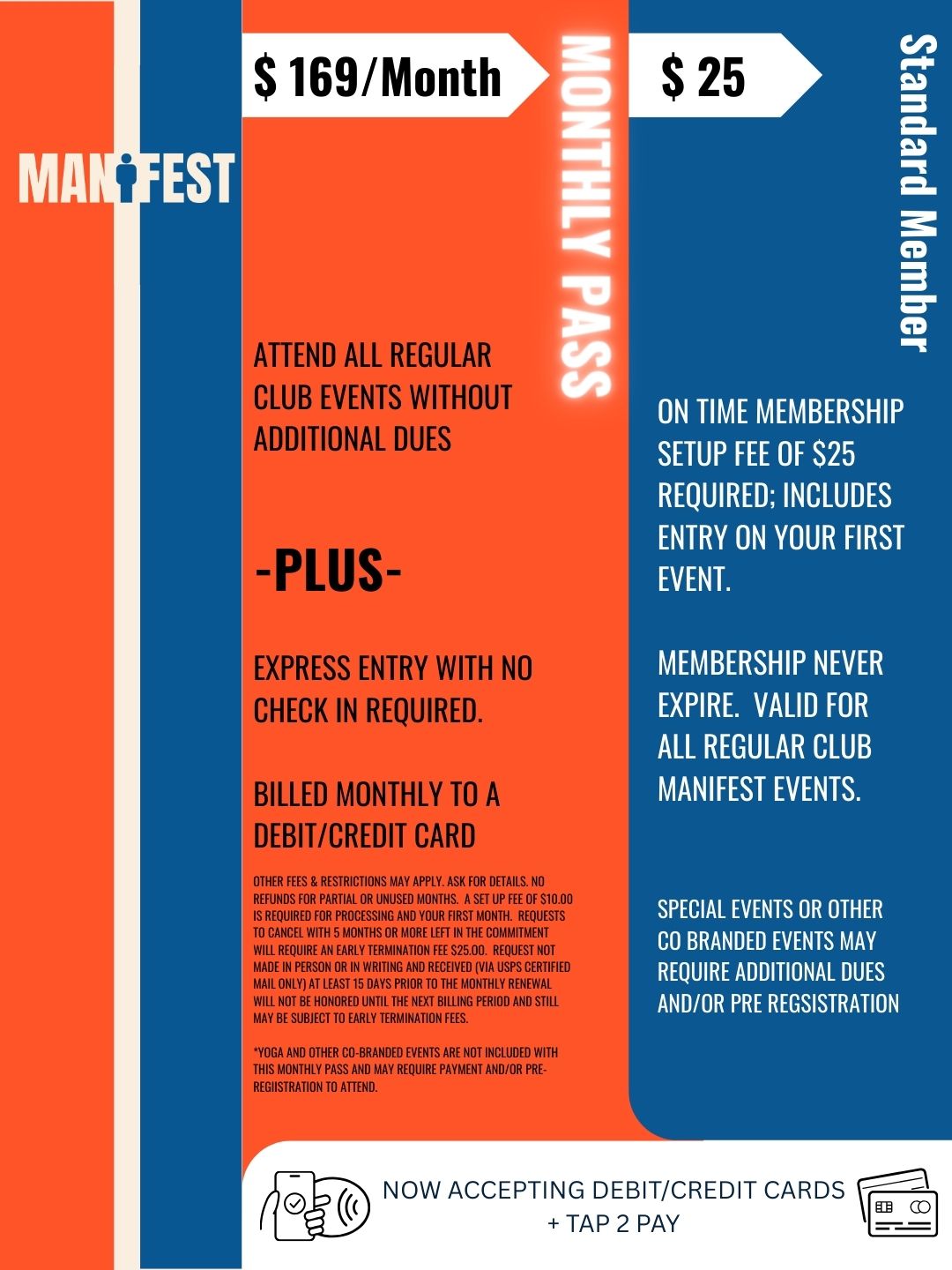 Membership options infographic